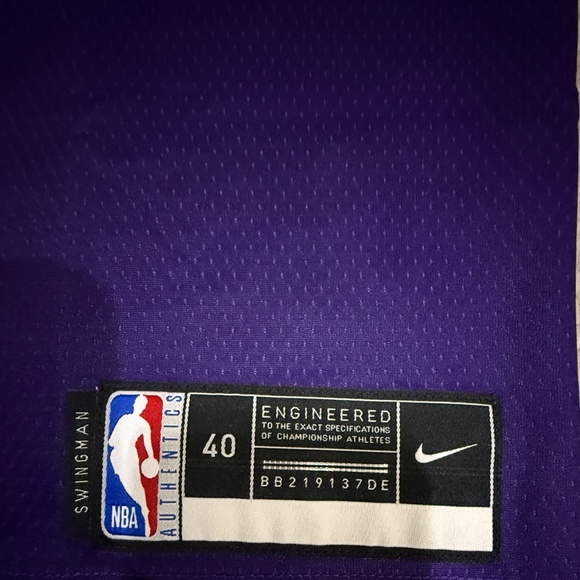 Nike NBA Jordan JAZZ BASKETBALL Purple Jersey City Edition Size S NWT - Picture 3 of 10
